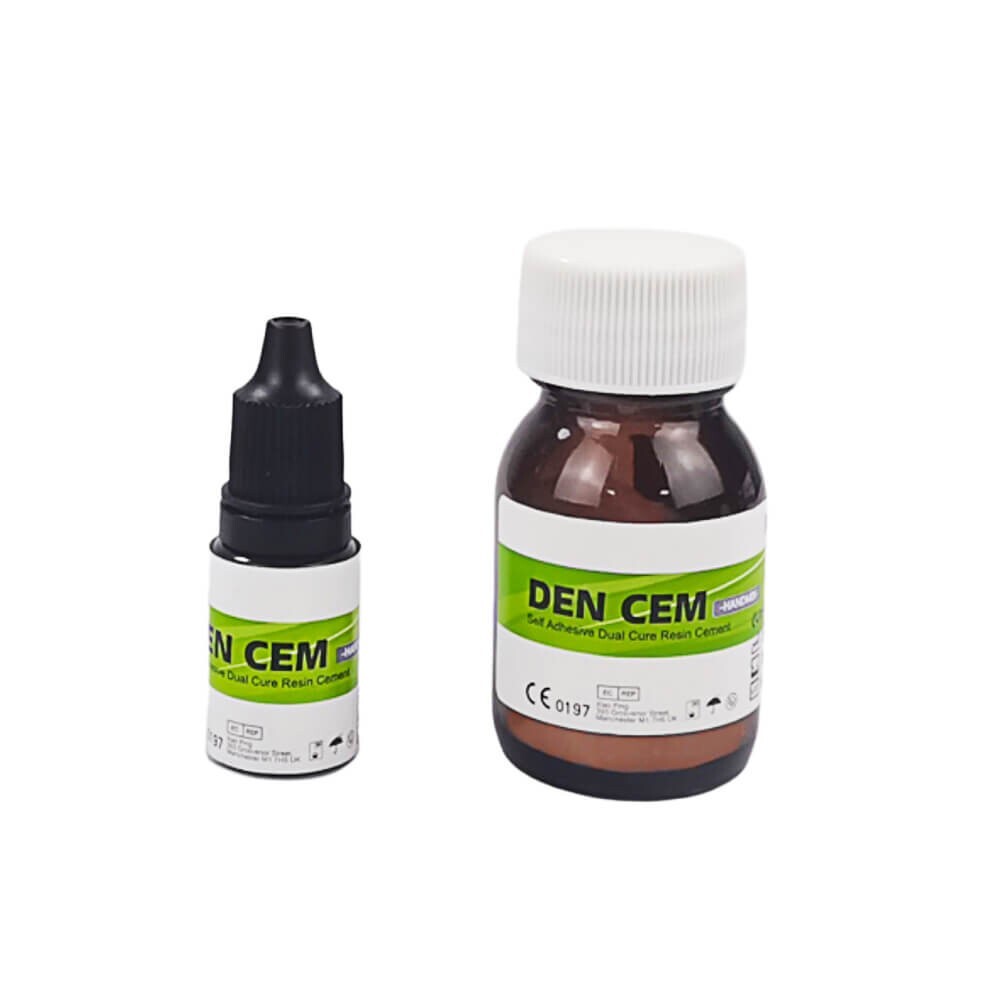 1 Pack Dental cement self adhesive dual cure resin cement HANDMIX liquid+powder