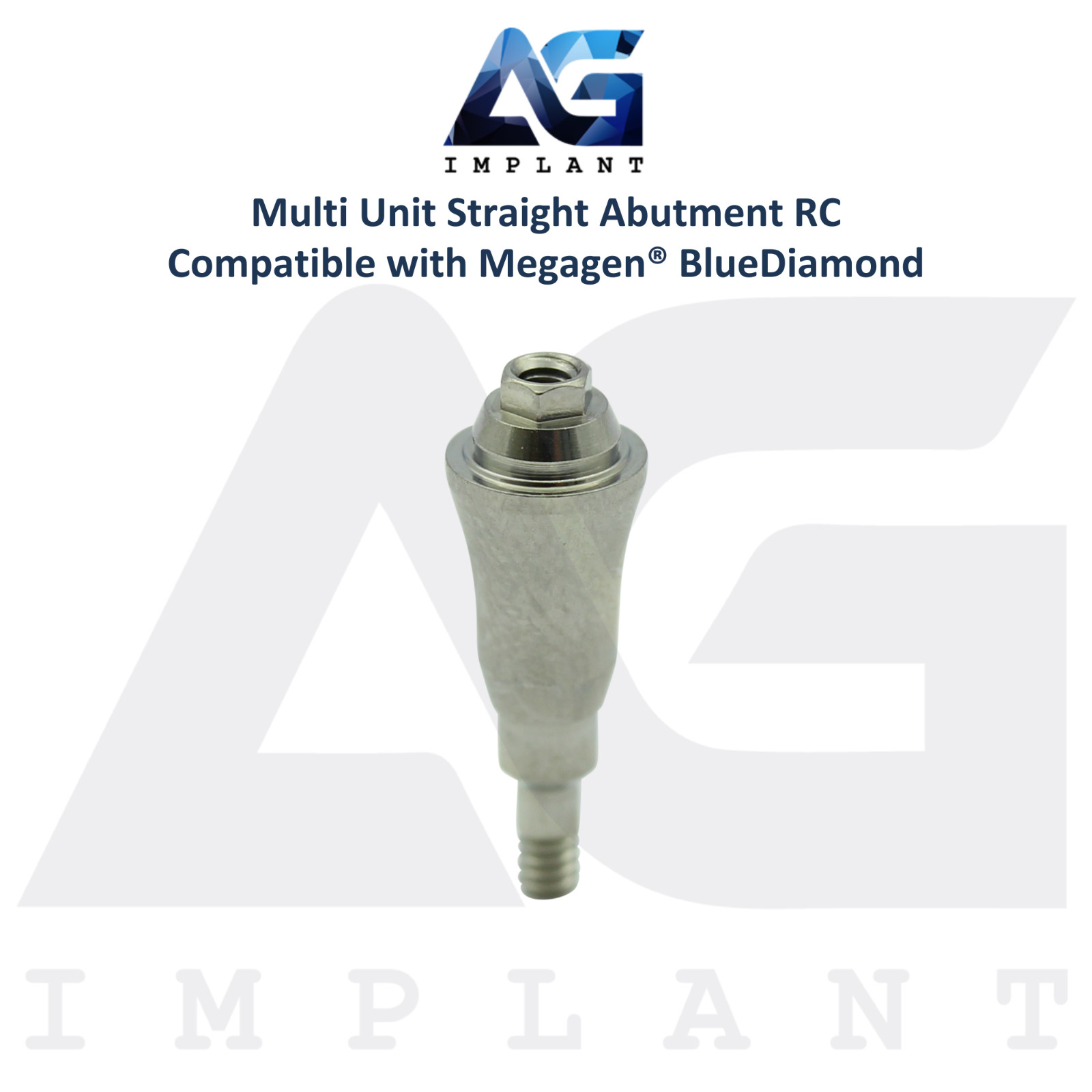 10 Straight Multi Unit Prosthetic RC Compatible with Megagen® BlueDiamond