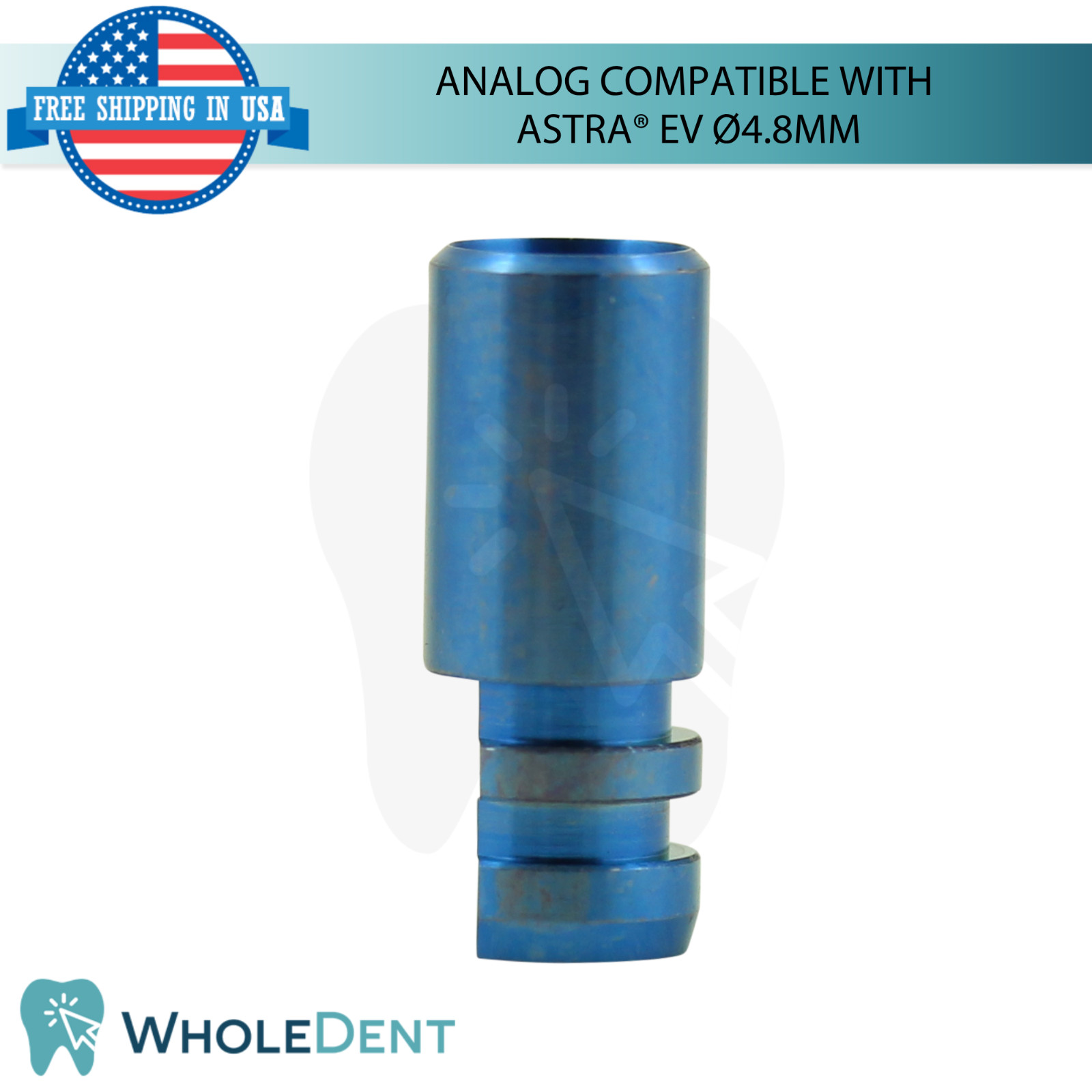 Dental Fixture Analog Astra® EV Compatible Ø4.8mm Platform Stainless Steel