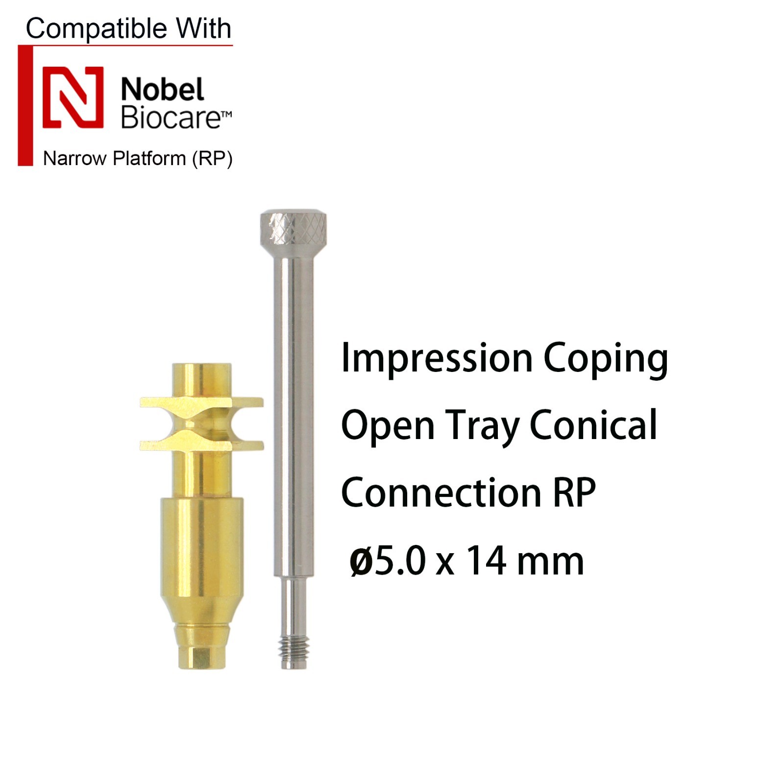 US Dental Implant Transfer Coping Open Closed Tray Scanbody RP fit Nobel Active