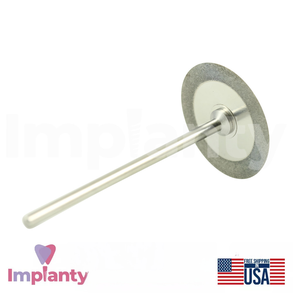 MDT Dental Diamond Coated Double Sided Super Flex Disc With Riveted Mandrel