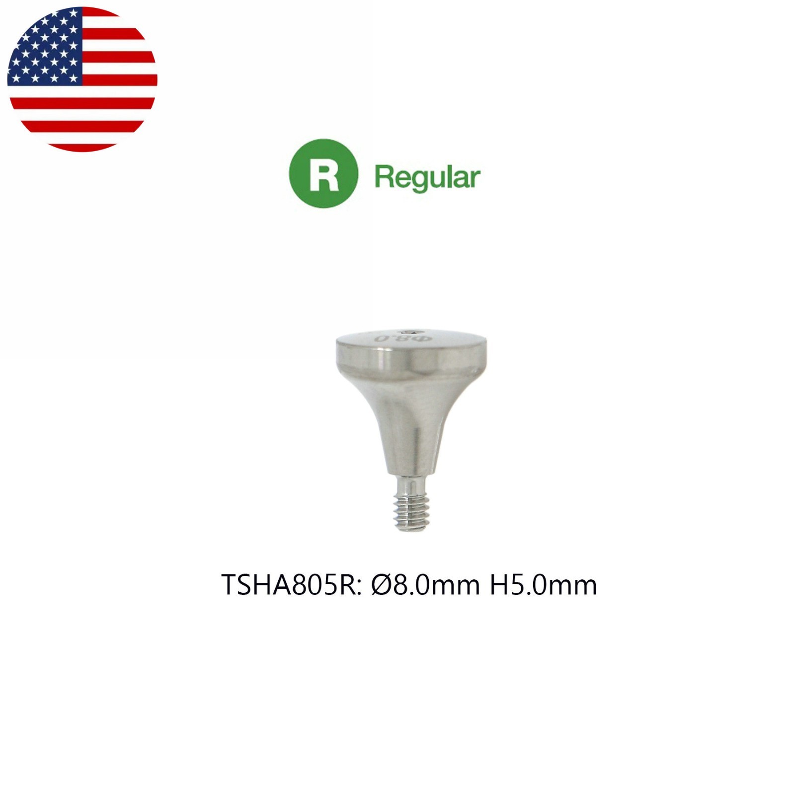 US Regular Dental Healing Abutment Fits Osstem Hiossen ET III SA/Osstem/DIO UF R