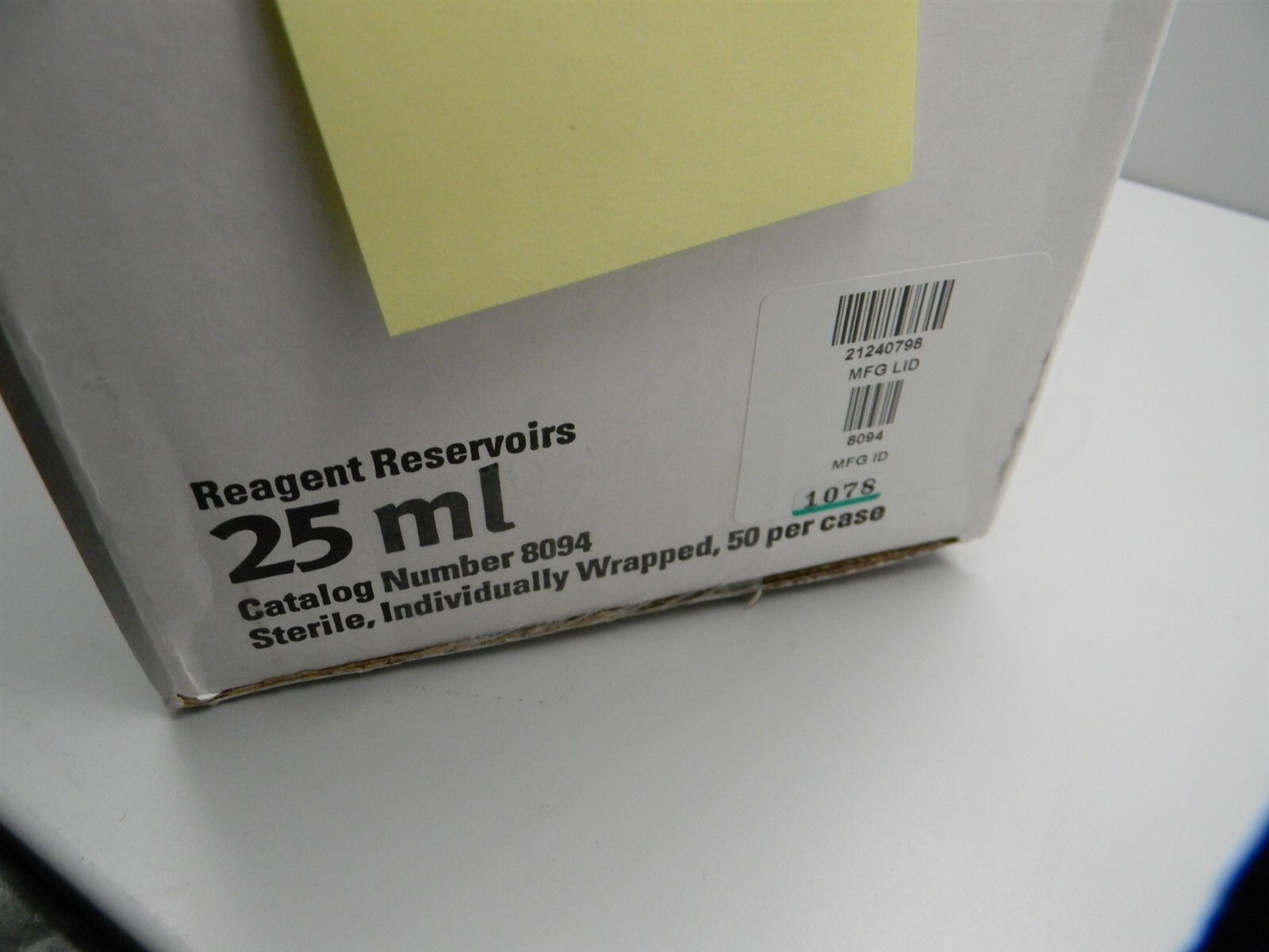 Thermo 8094 25 ml Polystyrene Sterile Reagent Reservoir Pack of 50