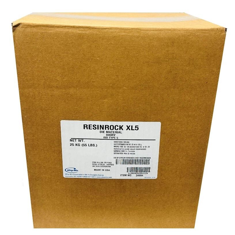 *1-Pack* Whip Mix ResinRock XL5 Die Material ISO Type 5 Ivory 55 LBS 34994
