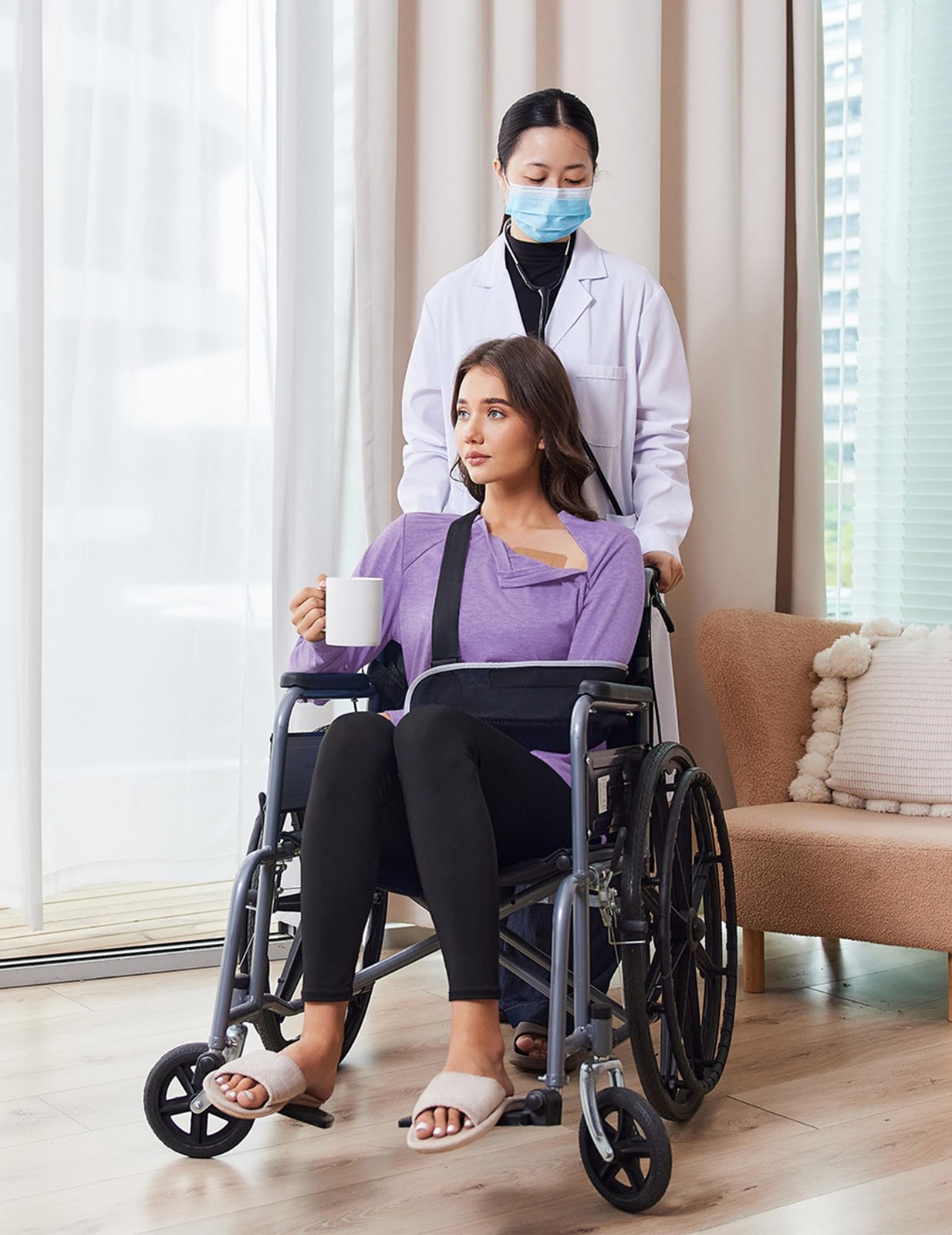 Deyeek Chemotherapy Must Haves for Women Post Shoulder XX-Large, Purple