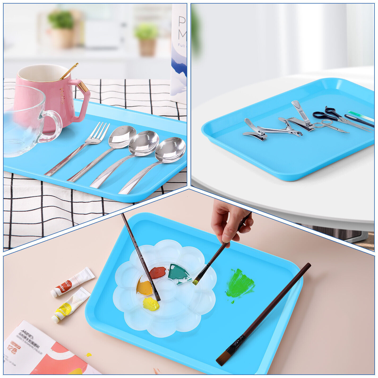 Dental Flat Plastic Tray Size B Autoclavable Instrument Set Up 13.25″ x 9.75″