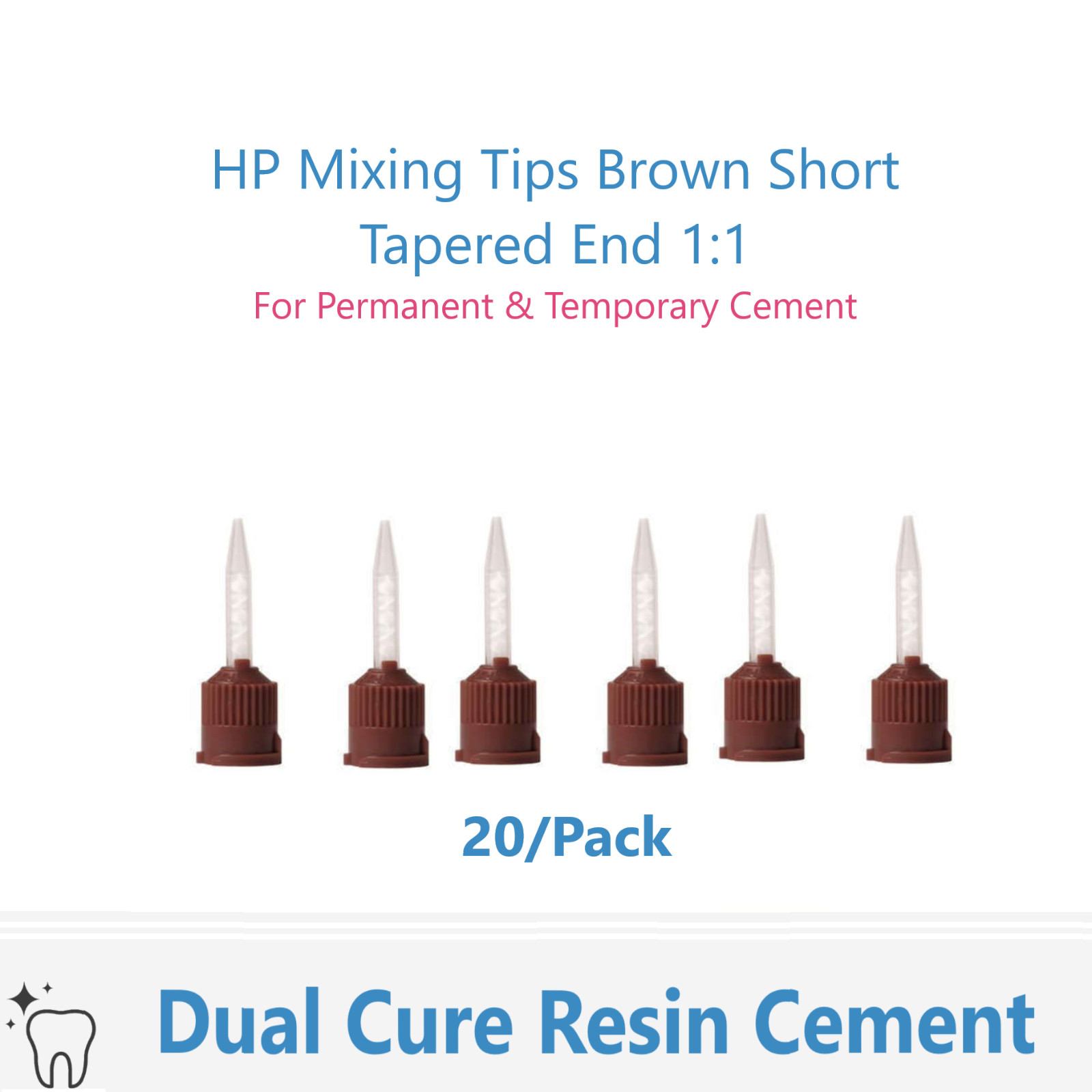 Dental Permanent Resin Cement, Universal Dual Cure Resin Cement for Posts, Metal