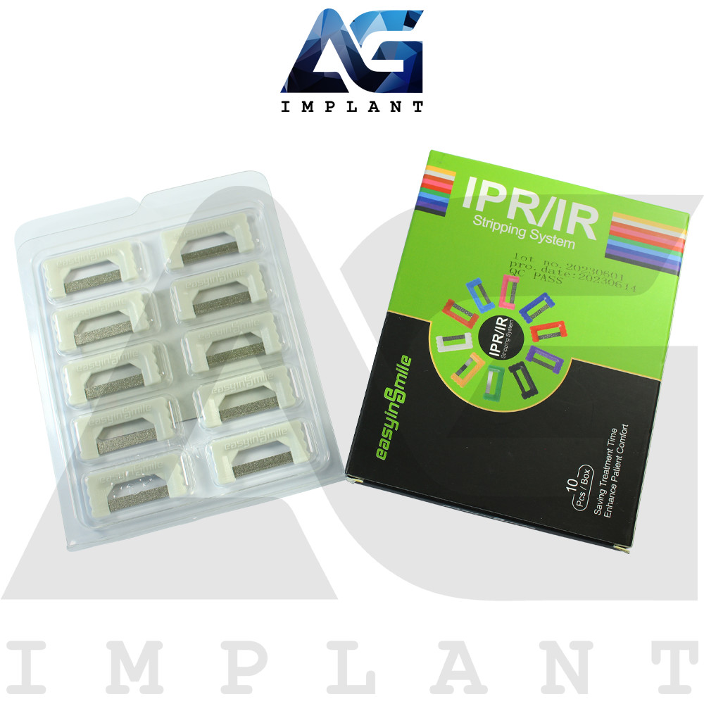 EasyinSmile® Double Sided White IPR Strips 10 Pcs Set 0.3mm Diamond Coated