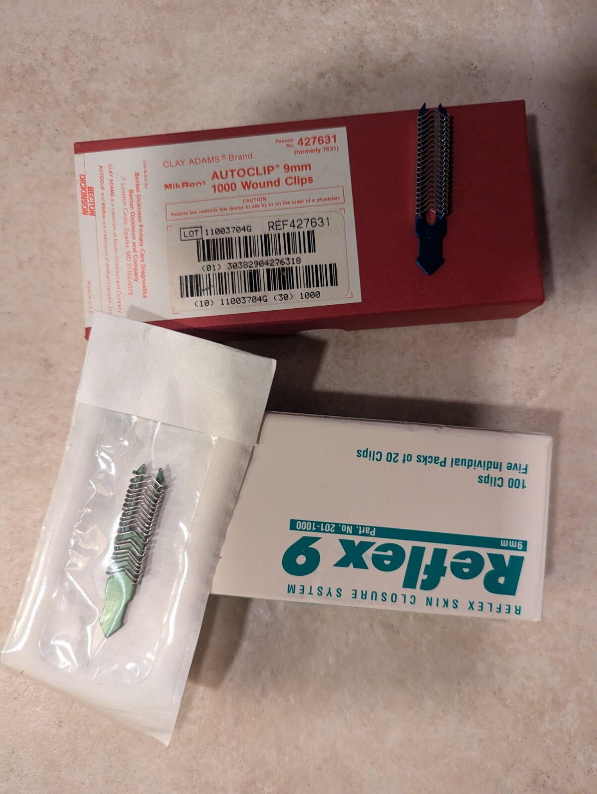 Clay Adams And FST Wound Clips (9mm)