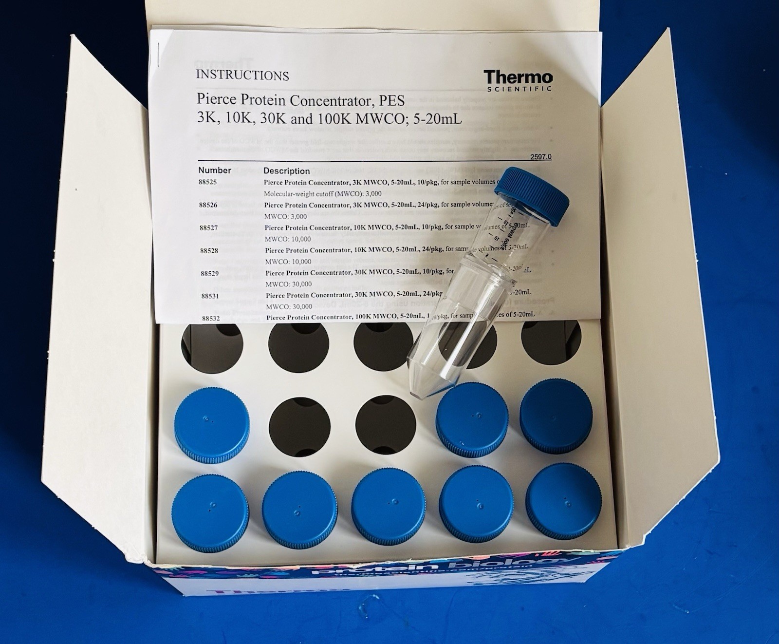 Fisher Scientific Pierce Protein Concentrator PES 3K Cutoff 88526 9/PK