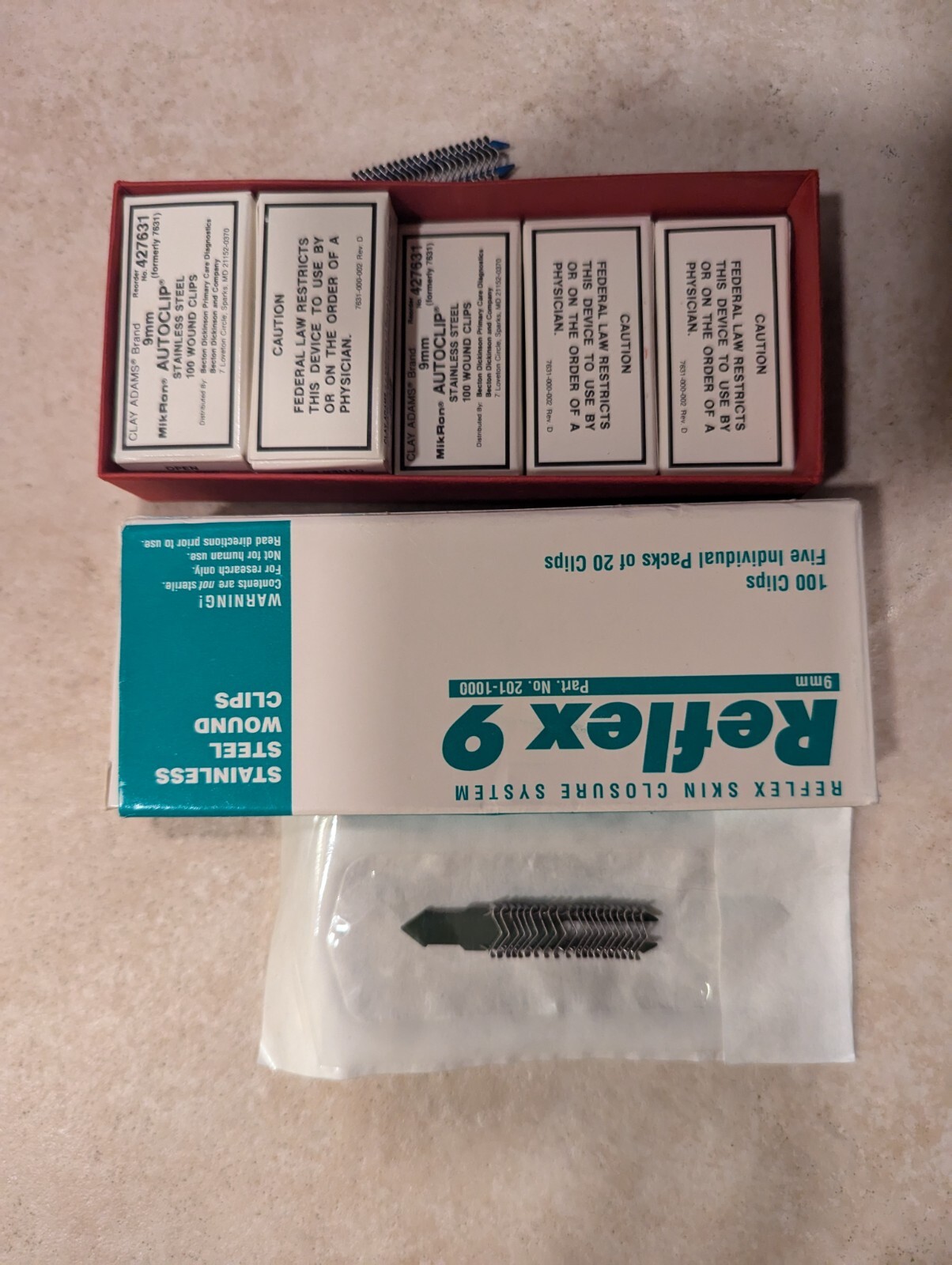 Clay Adams And FST Wound Clips (9mm)