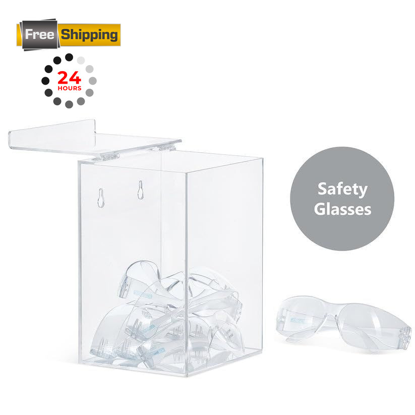 Inevibe Hairnet Dispenser and Glove Holder, Universal Acrylic Storage Clear