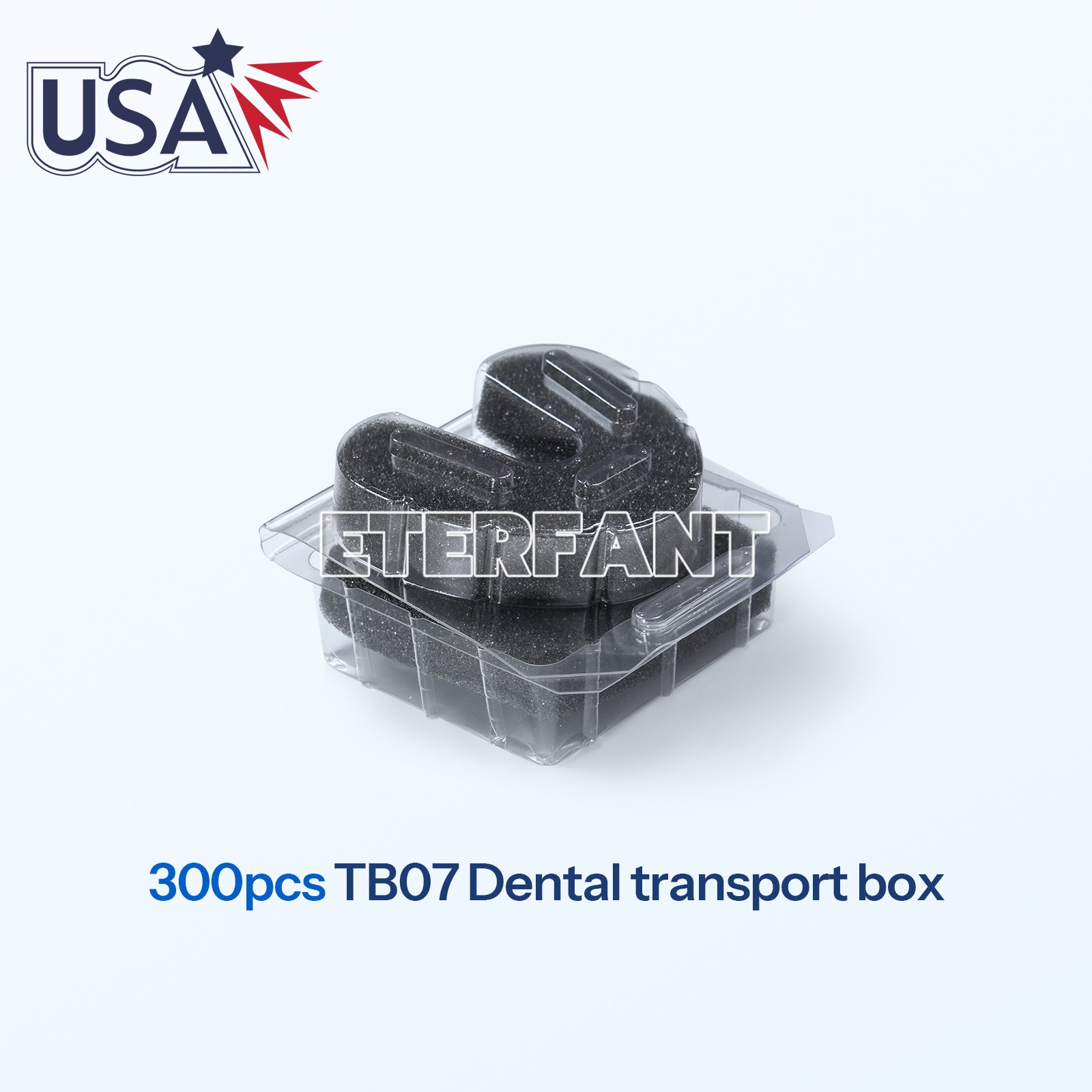 300pcs Dental Lab Denture Transport Box Teeth Crown Veneer Storage Container