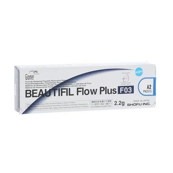 Shofu Dental 2015 Beautifil Flow Plus F03 Low Flow Composite Syringe A2 2.2 Gm