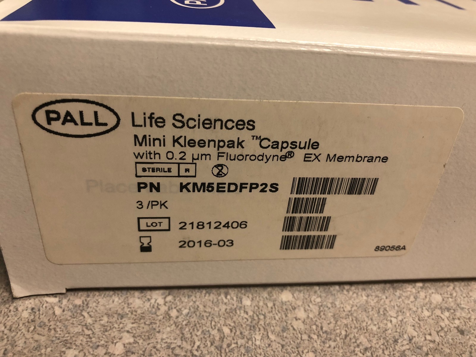 Pall Corporation Life Sciences KM5EDFP2S Mini Kleenpak Capsule 0.2um Fluorodyne