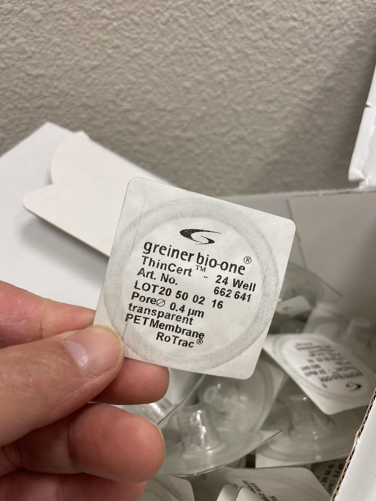 Greiner Bio-One ThinCert Cell Culture Insert, Transparent Membrane, 662641
