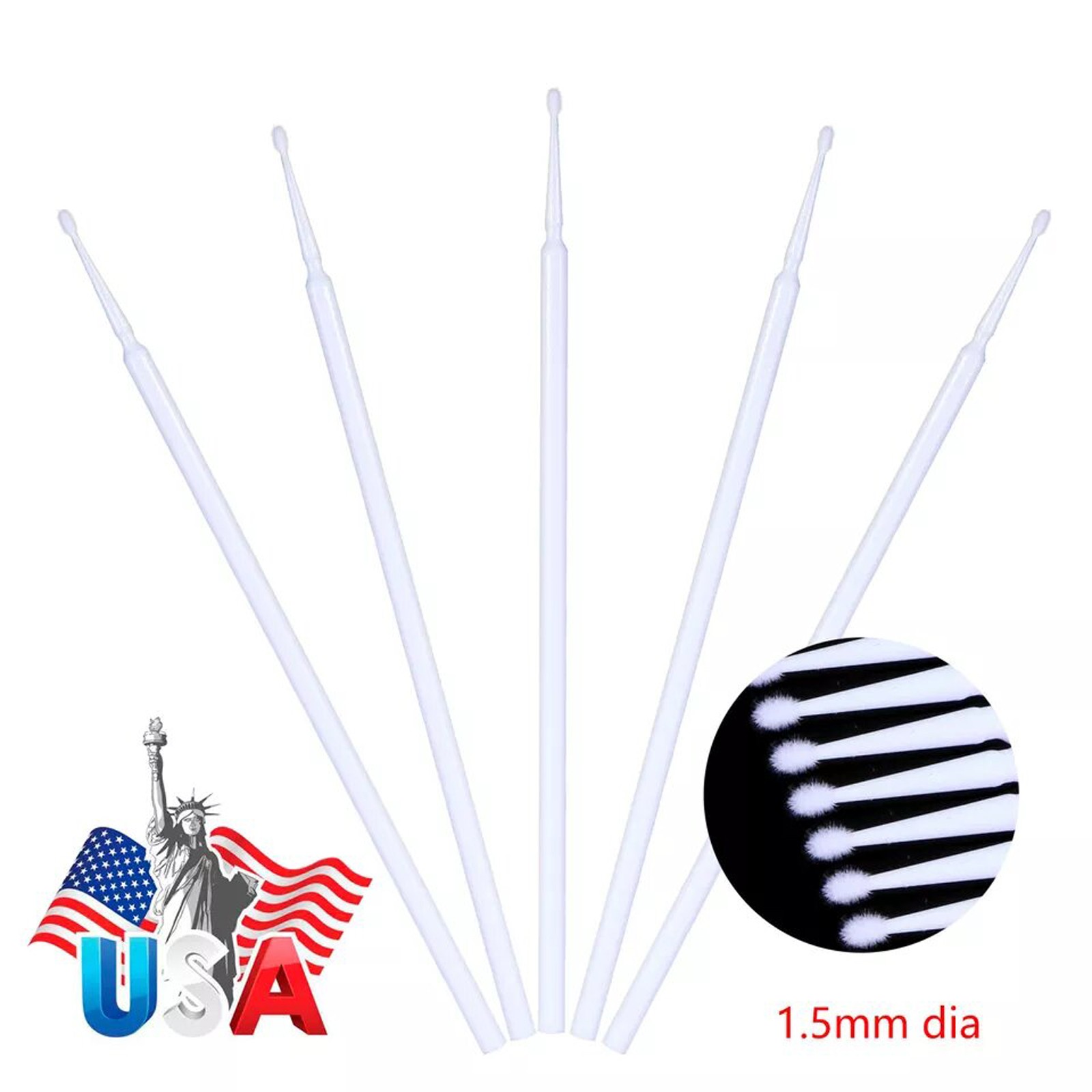 400Pcs Dental Microbrush Disposable Applicators Tips Micro Brush Cleaning Fine