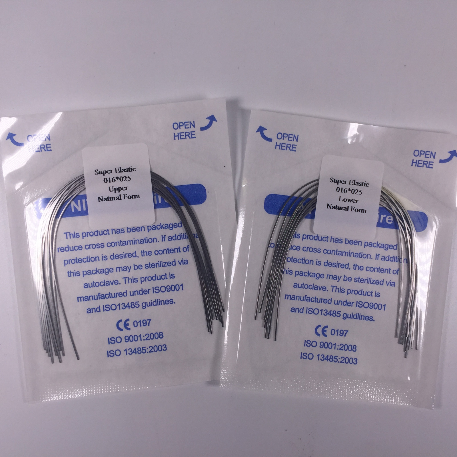 Dental Niti Super Elastic Arch Wires Rectangular Orthodontic Natural Form Wire