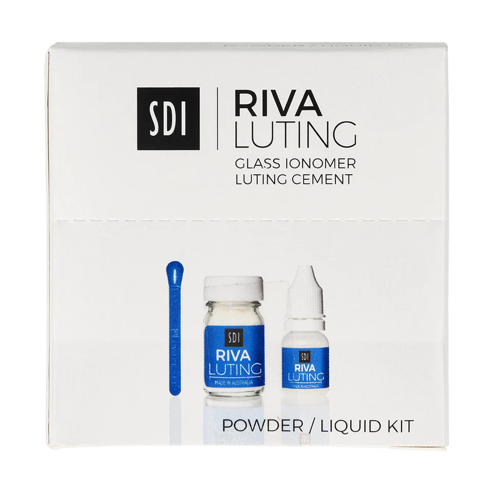 SDI Riva Luting Antimicrobial Glass Ionomer Luting Cement 35g/25g II Free Ship