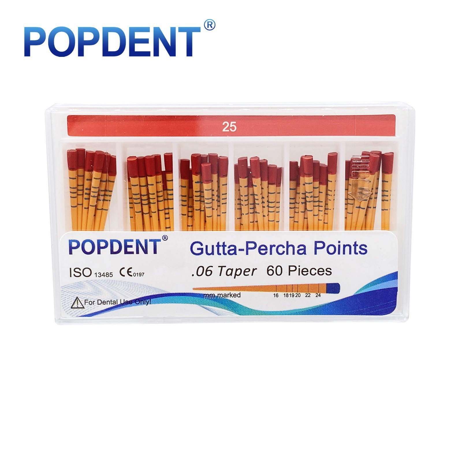 GUTTA PERCHA POINTS Taper 0.4 or 0.6, or Standart Taper, All Sizes Dental Meta