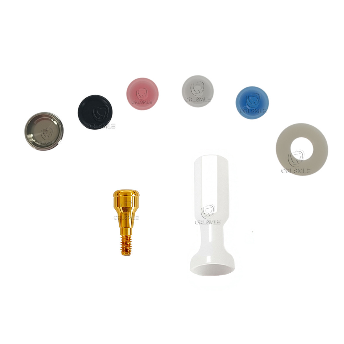 Locator abutment set full Set Male cap kits fit to Ankylos (C）-Non GH2-8mm