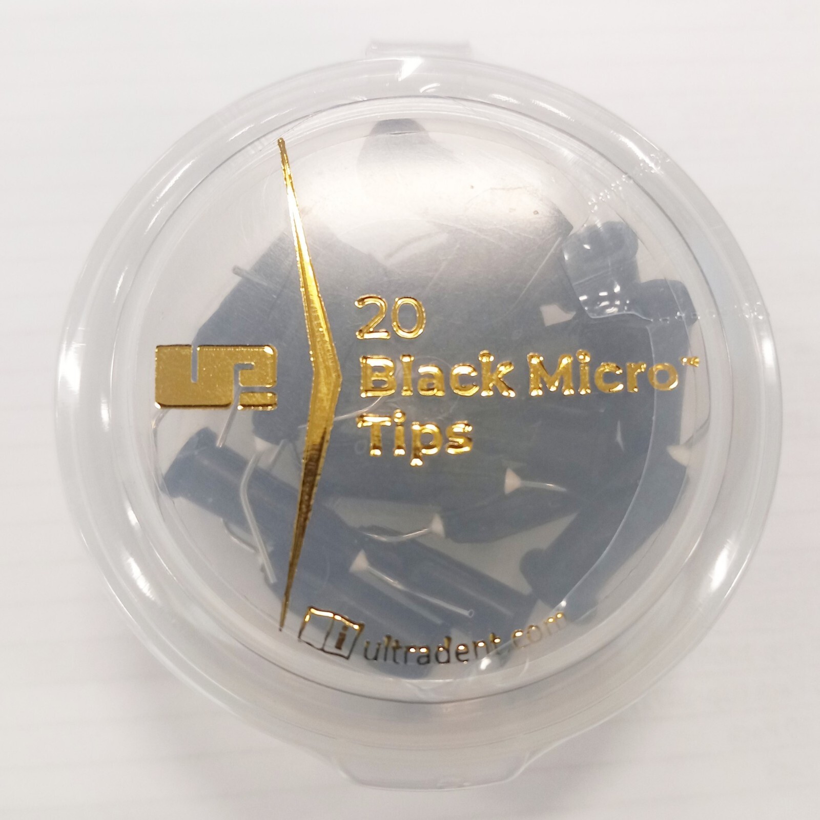 *20-Pieces*-Ultradent Products Black Micro Dental Tips 22 Gauge Cannula 194