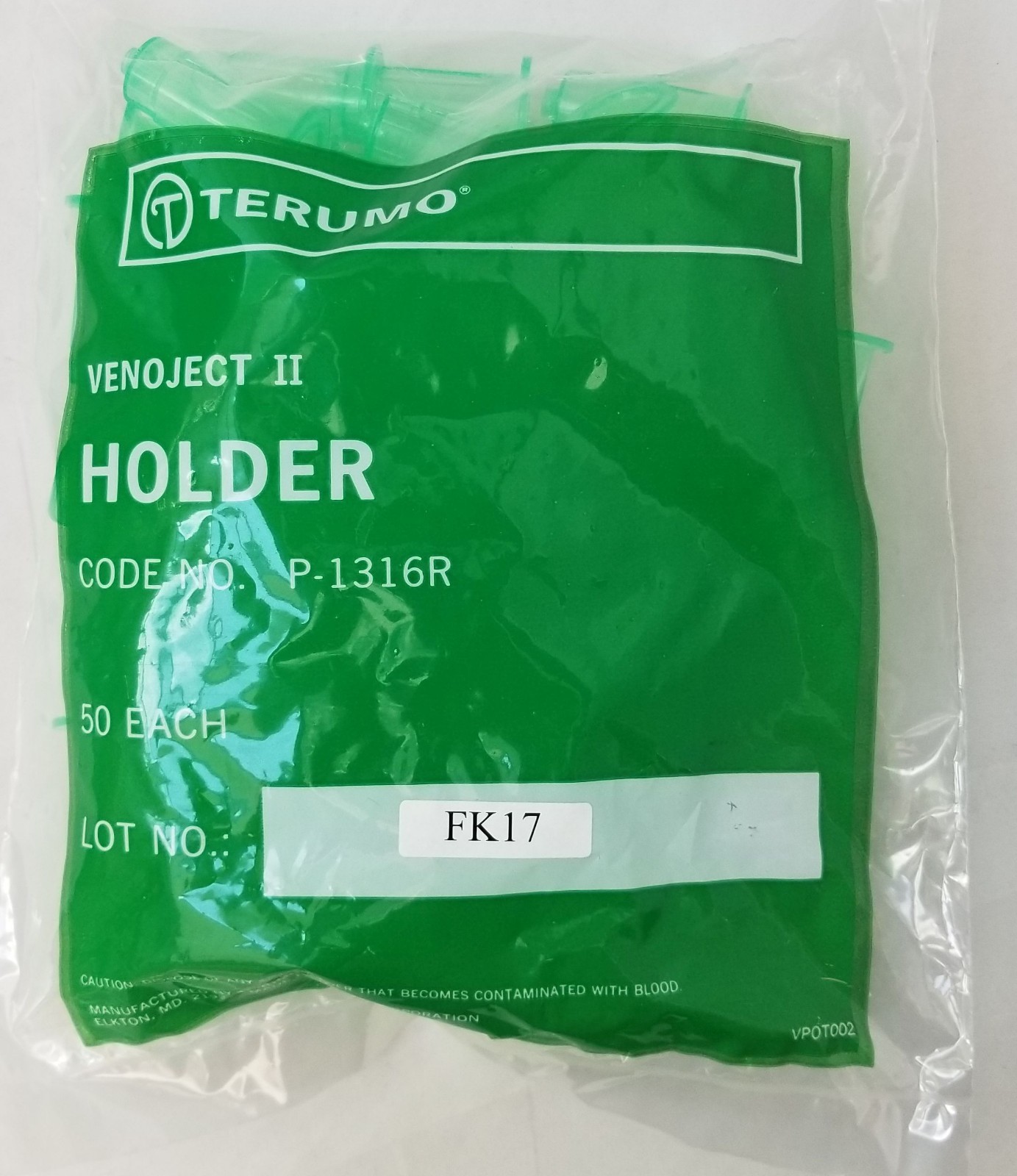 Terumo Venoject II Tube Holders (Bag of 50)