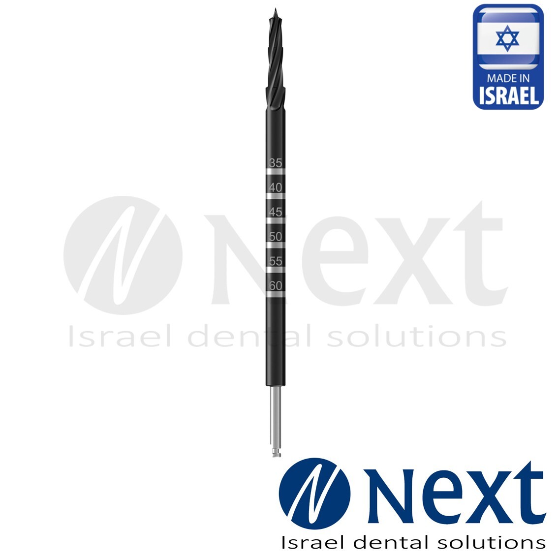 Dental Zygomatic Drill Ø4.2 mm carbon coating Zygoma L 80 mm