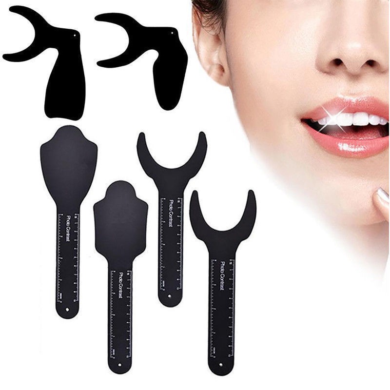 6pcs Dental Photo Contrast Black Background Board Replacement for Photography Co