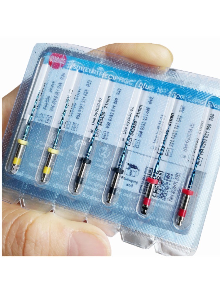 Dental Blue Reciprocating Endo NiTi Root Canal Files Rotary 21mm R25/40/50 6pcs