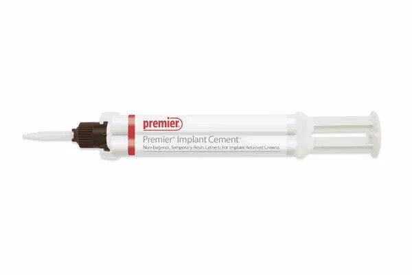 Premier Dental Implant Cement For Implant Retained crowns-3×5 mL Syringe + 25Tip