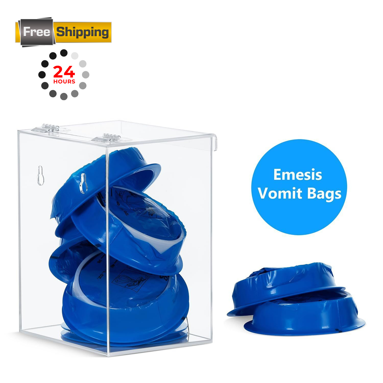 Inevibe Hairnet Dispenser and Glove Holder, Universal Acrylic Storage Clear