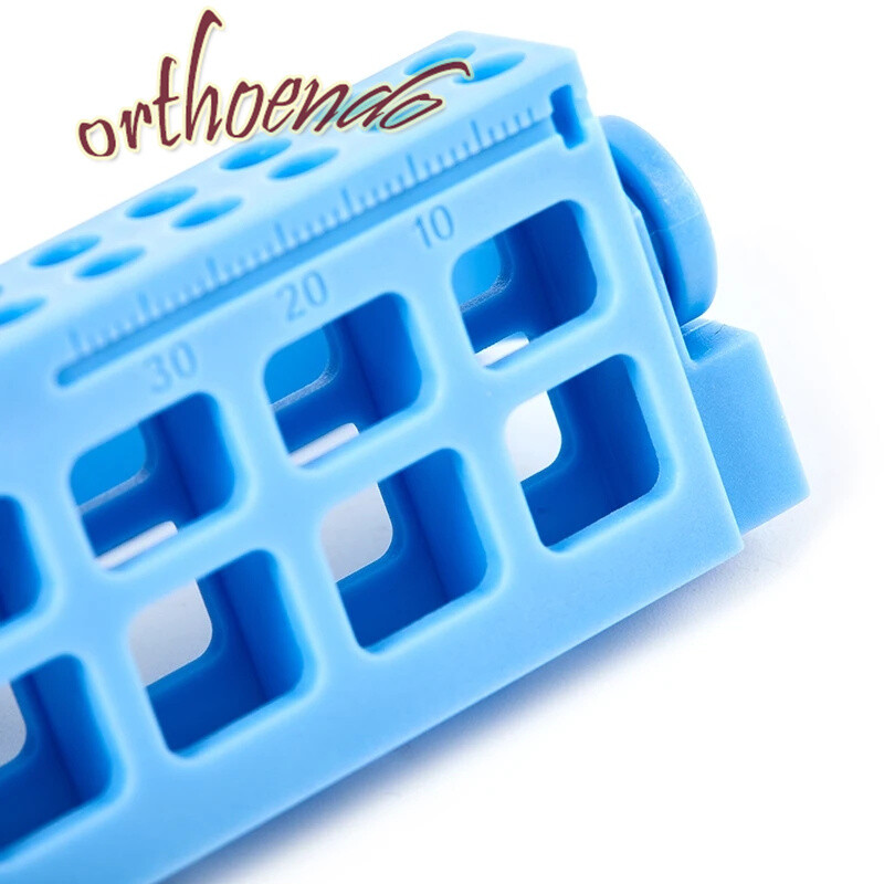 Dental 8/16 Holes Bur Endo Files Block Holder Stand Autoclave Disinfection Box