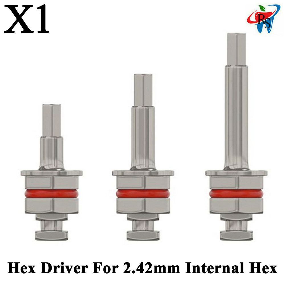 1 pcs Dental Hex Driver For 2.42mm Internal Hex Surg ical Tools Fixation Ratchet