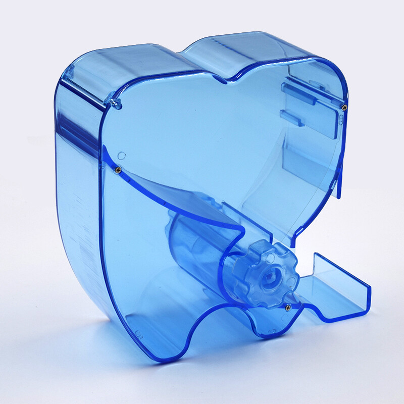 Dental 135℃ Autoclavable Dentist Cotton Roll Dispenser Shaped See-through Blue