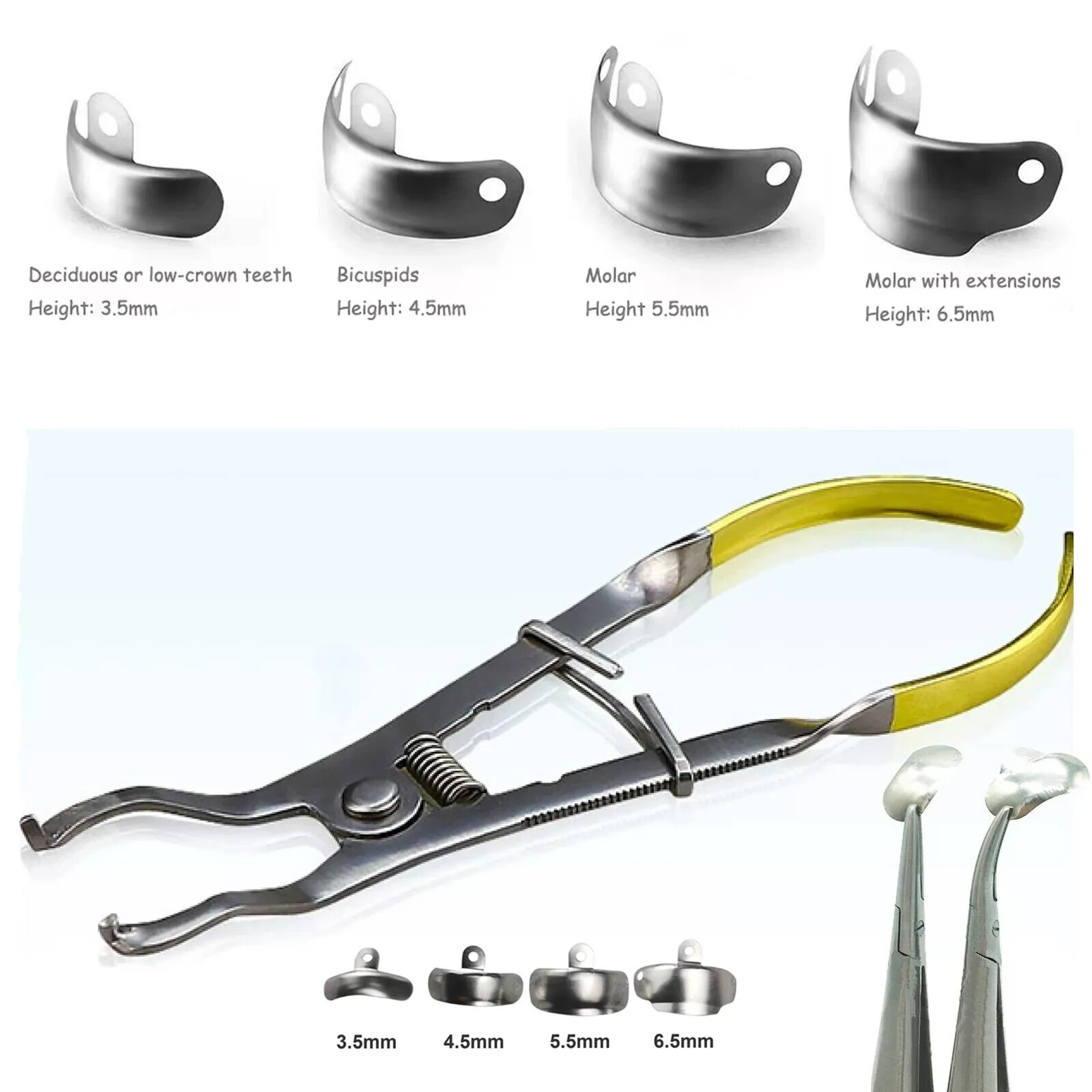 Dental Sectional Matrice Forcep Matrix Bands Ring Clamp Tooth Restoration Molar
