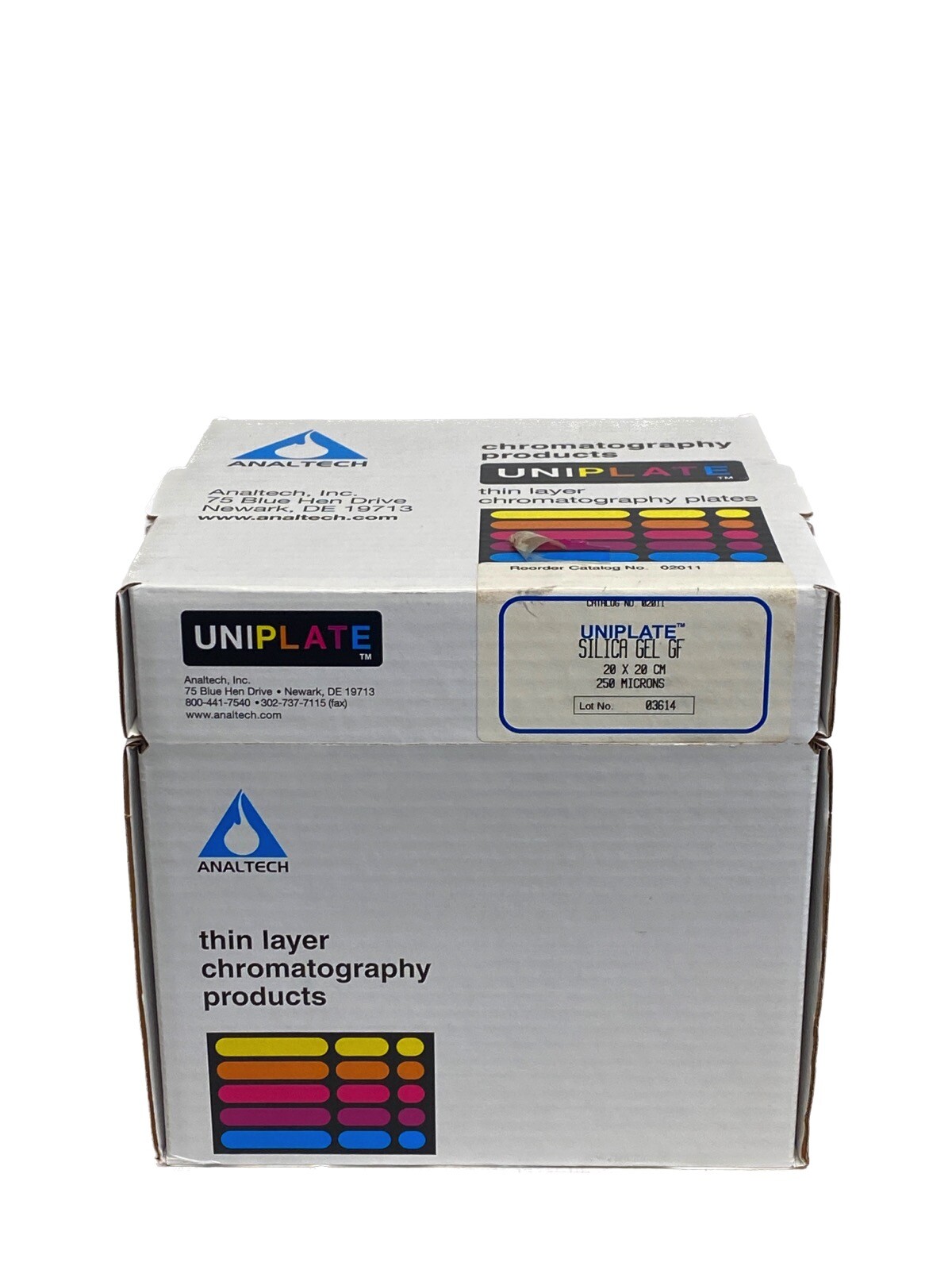 (25/Pk) ANALTECH TLC Chromatography Silica Gel GF Uniplates 20x20cm 250um 02011