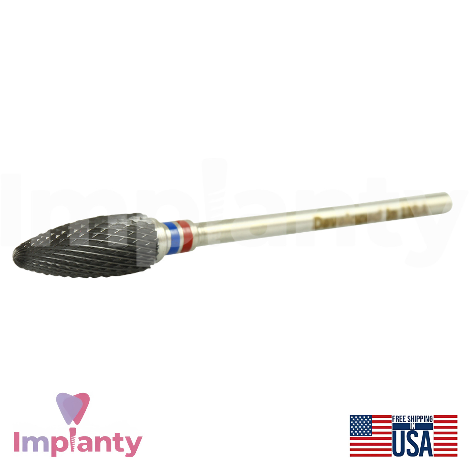 Cross Cut Fine Zirconia Dental Bur Ø6.0mm x 14mm Dentistry Contouring Tool