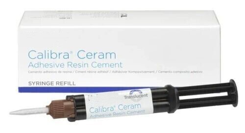 Calibra Ceram Adhesive Resin With Easy Cleanup 1 x 4.5g Syr ,Shade- Light