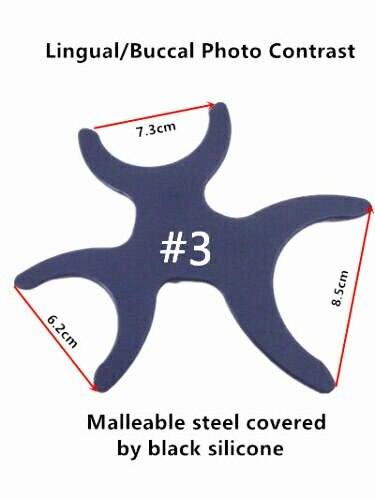 3Types Dental Black Flexible Contrastor Foldable Silicone Photo Background