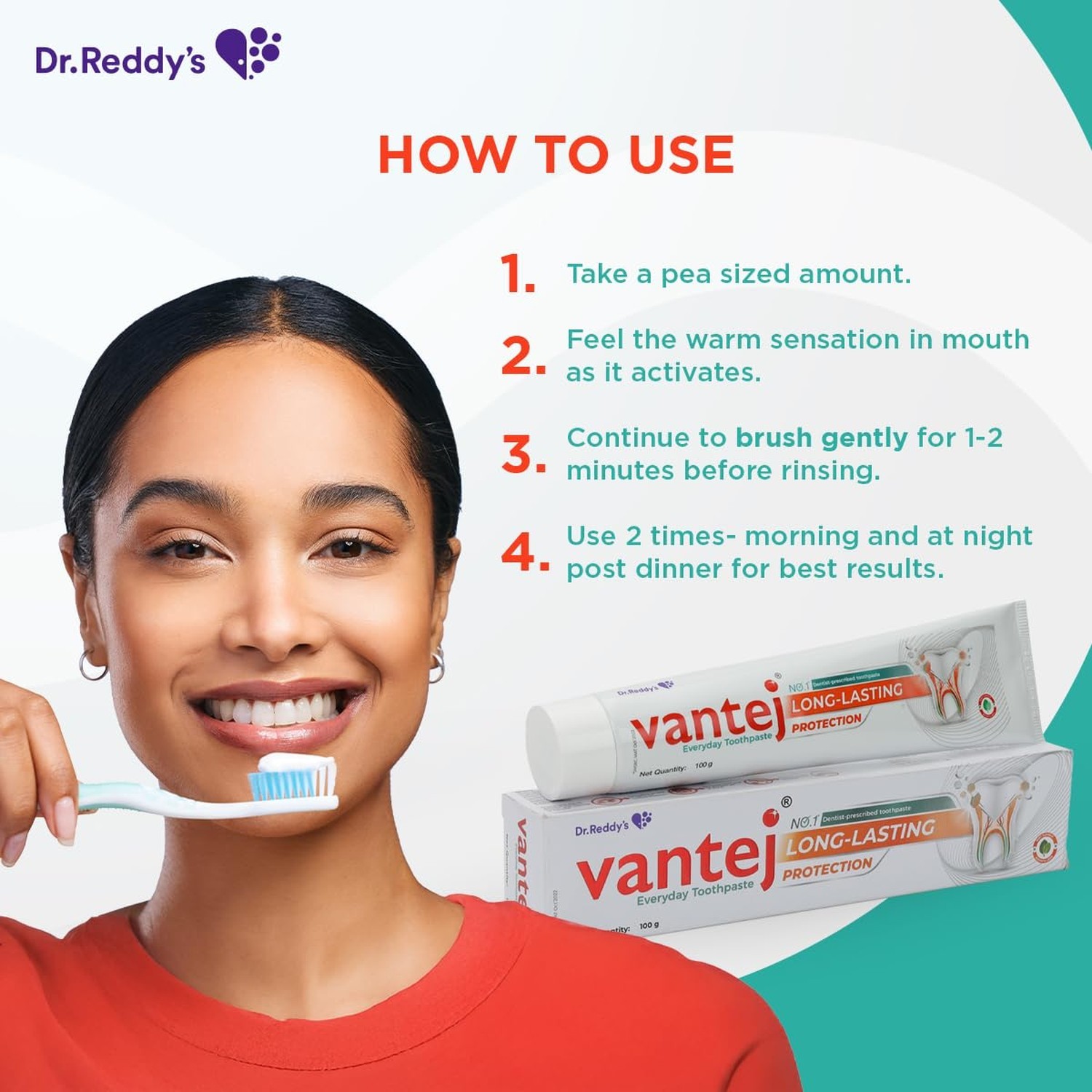 Vantej Toothpaste | Sensitivity Protection & Healing | 100 Grams | Long Lasti…
