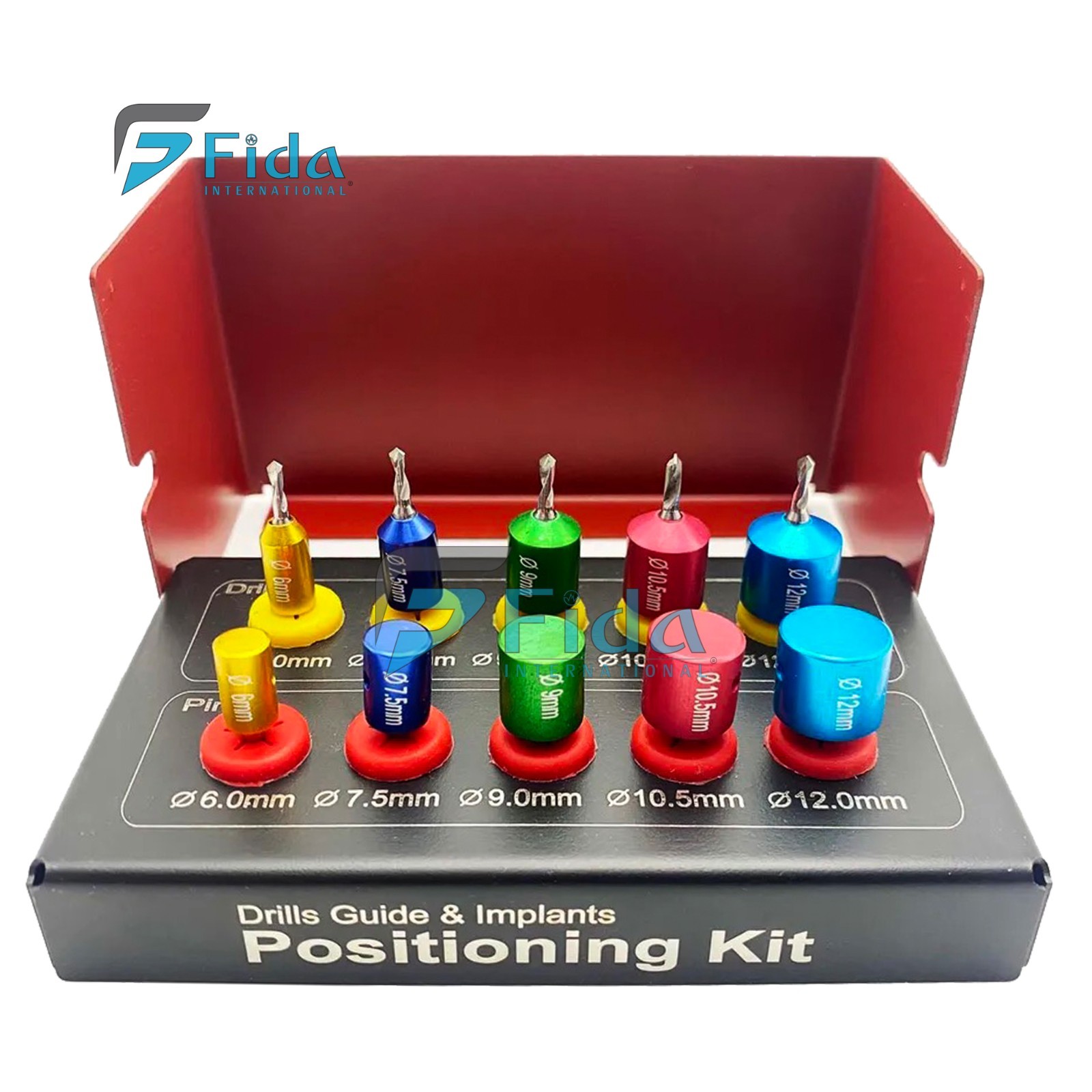 Dental Drill Guide and Implant Positioning Kit Titanium Surgery Drill Guide Pins