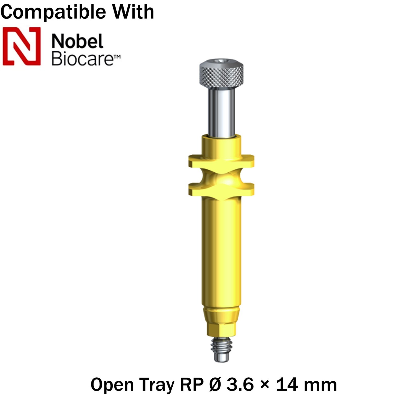 Dental Nobel Impression Coping Open Tray Conical Connection NP/RP Ø3.6/5.0mm