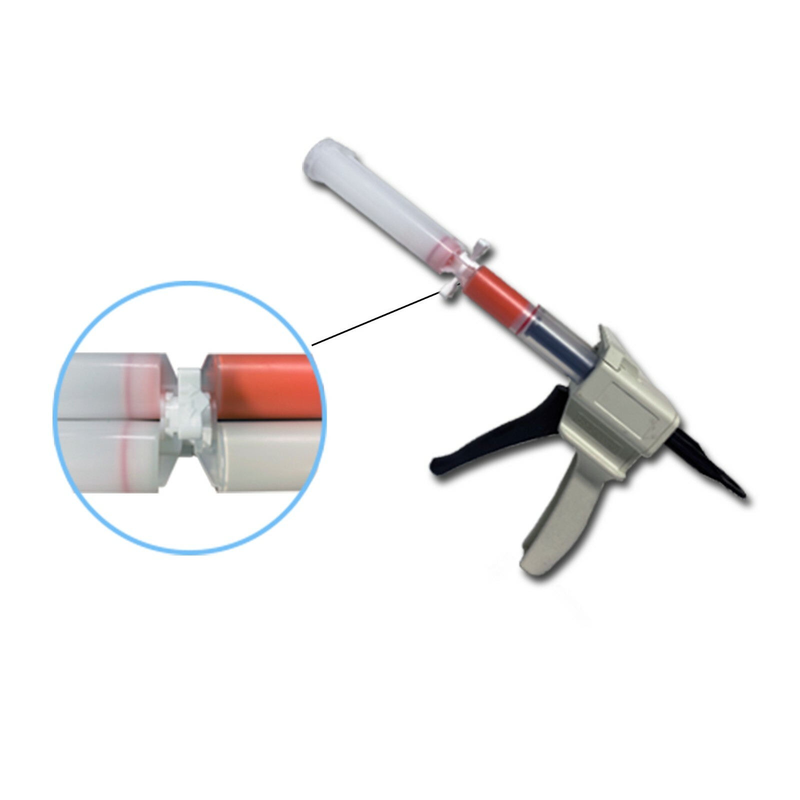 Dental Impression Cartridge Connector-Transfer leftover material VPS(100EA)EZ