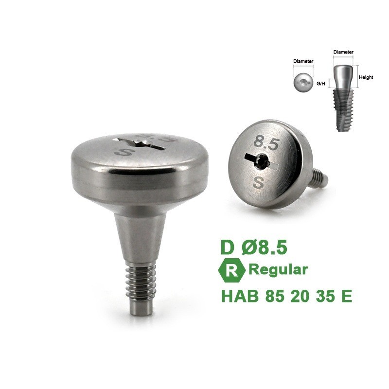 1Pc Dental Healing Abutment Caps Regular Mini Cover Screw Platform