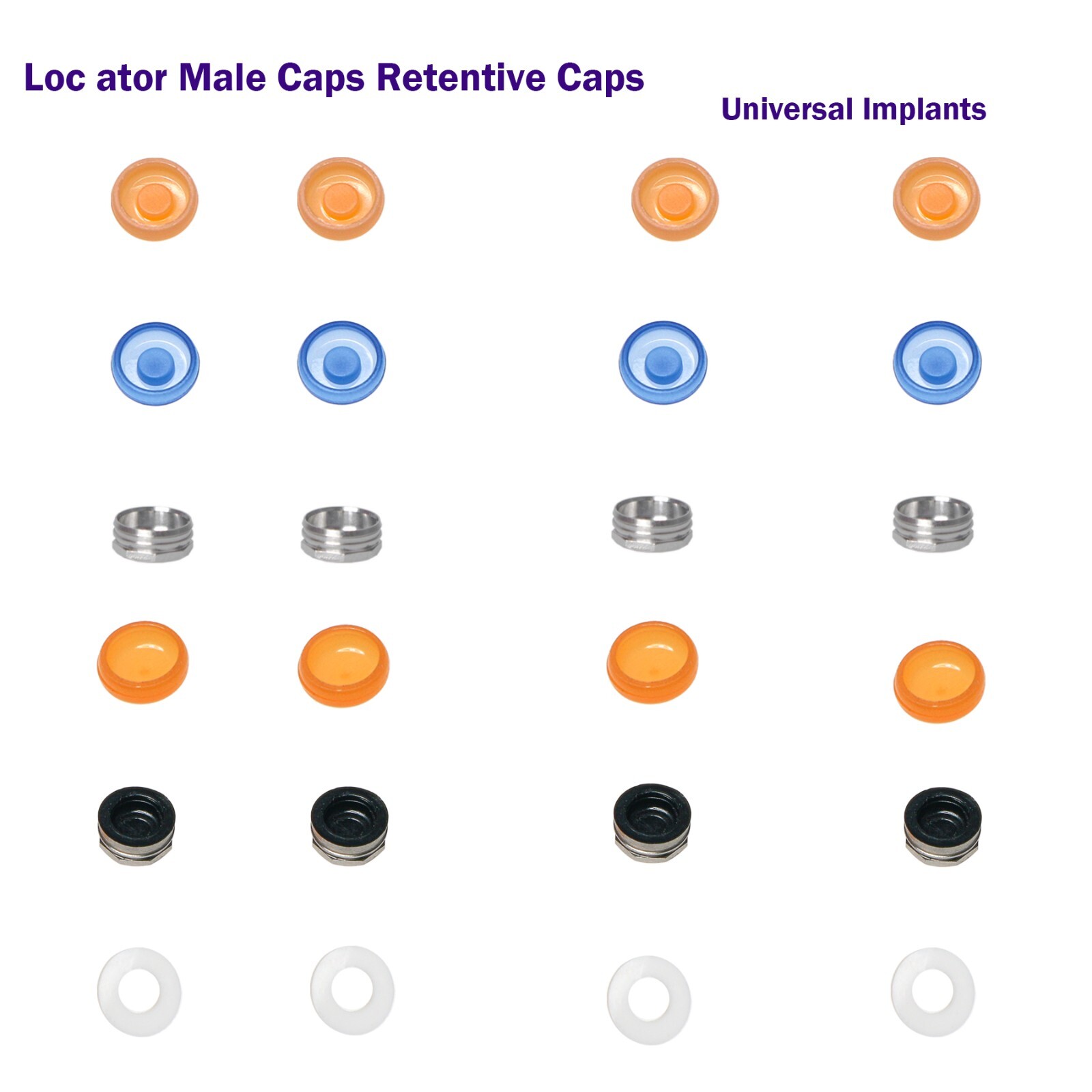 Implant Locat0r Removal Insert 3-1n-1 Tool,Dental Attachment Retention Caps