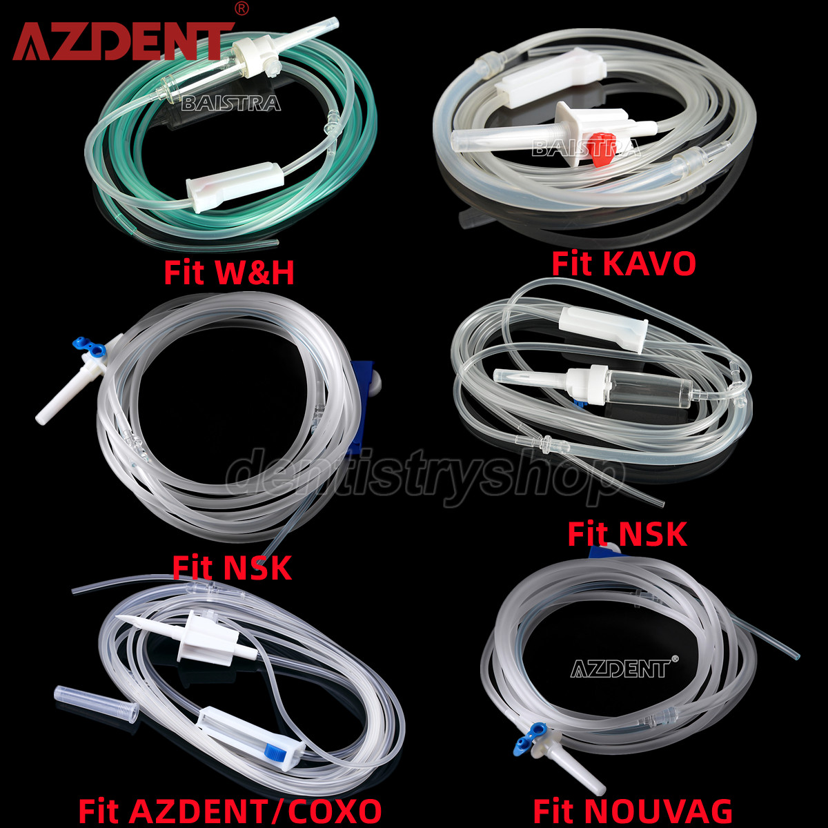 Dental Implant Irrigation Tubing Disposable Tube Fit For WOODPECKER/WH/NSK/COXO