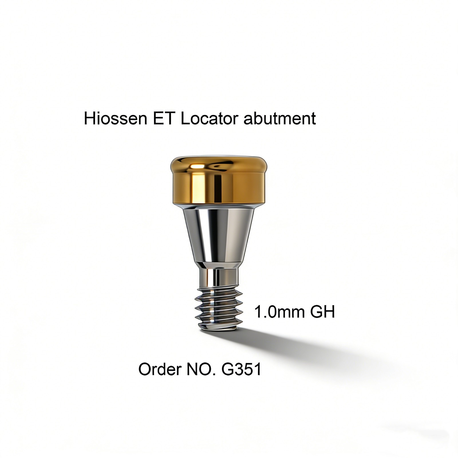 Locator Overdenture Abutment Mini/Regular 3.5/4.0/4.5mm Int Hex Fits Hiossen ET
