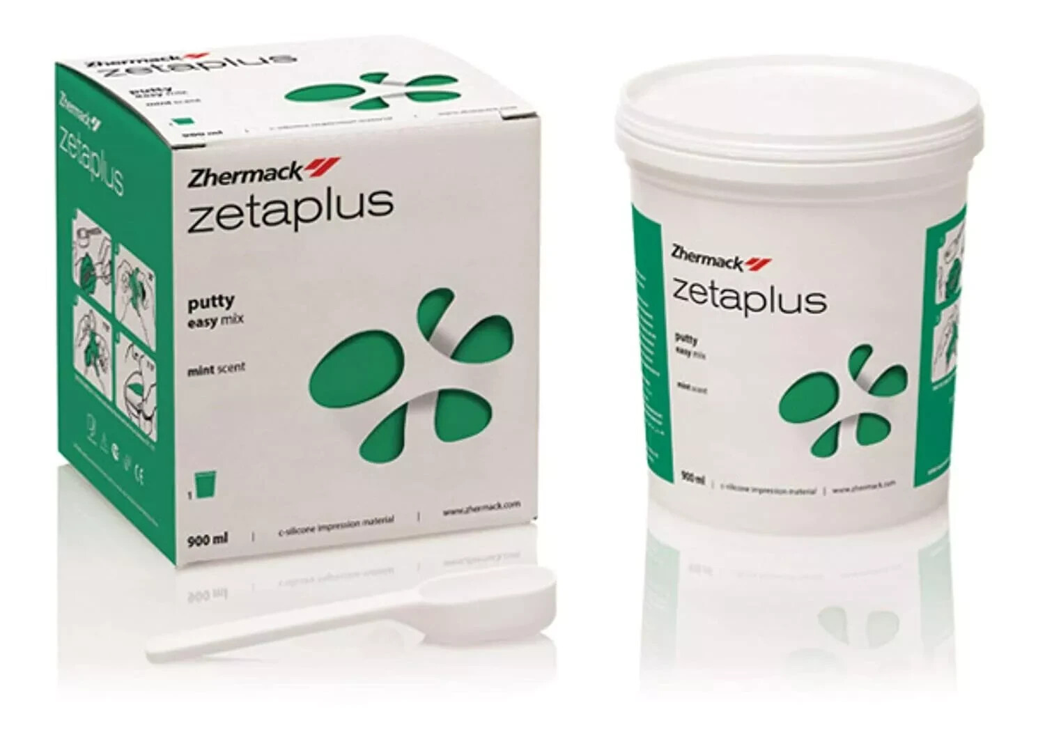 Dental Zhermack Zetaplus Impression Putty 900ml Oranwash 140ml Catalyst Gel 60ml