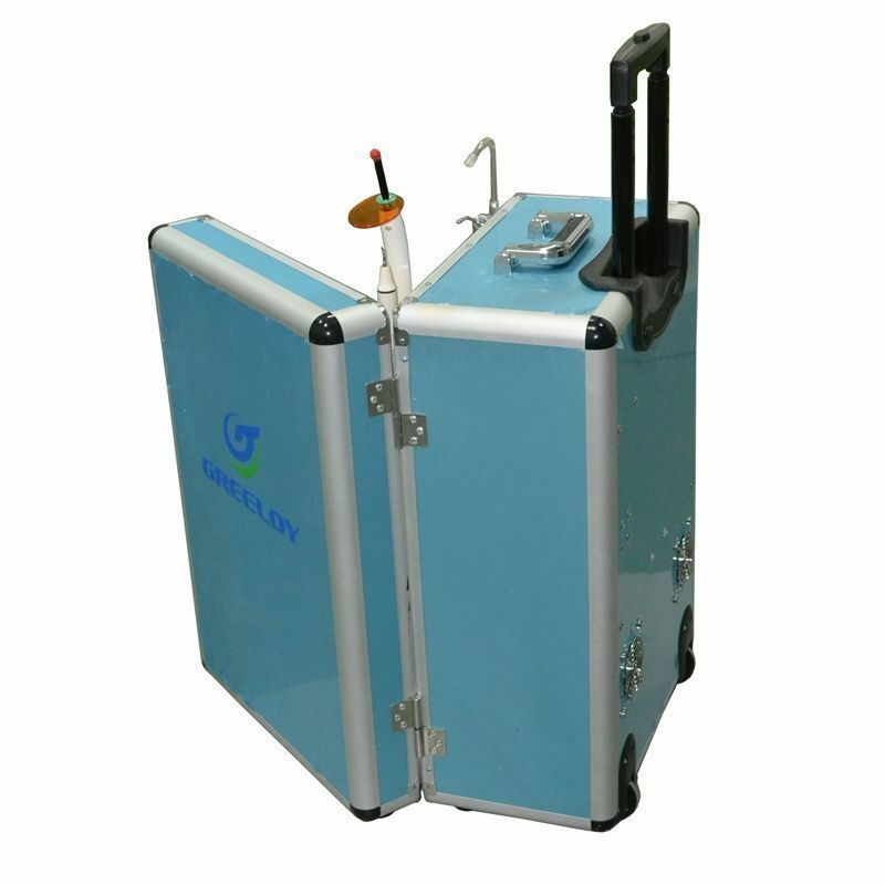 Greeloy GU-P206 Dental Portable Unit+Air Compressor+Curing Light+Scaler 2H 110V